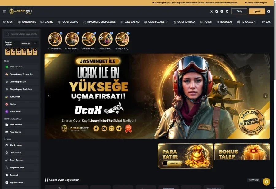 Jasminbet ekran görüntüsü